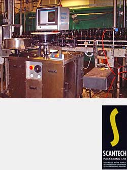 Scantech "VISTA 2" - Kamera-Flascheninspektionsmaschine bis zu 48.000 Flaschen / Std. - Kamera für Bondenkontrolle, Mündungskontrolle, Restlaugenkontrolle Scantech "VISTA 2" - Kamera-Flascheninspektionsmaschine bis zu 48.000 Flaschen / Std. - Kamera für Bondenkontrolle, Mündungskontrolle, Restlaugenkontrolle